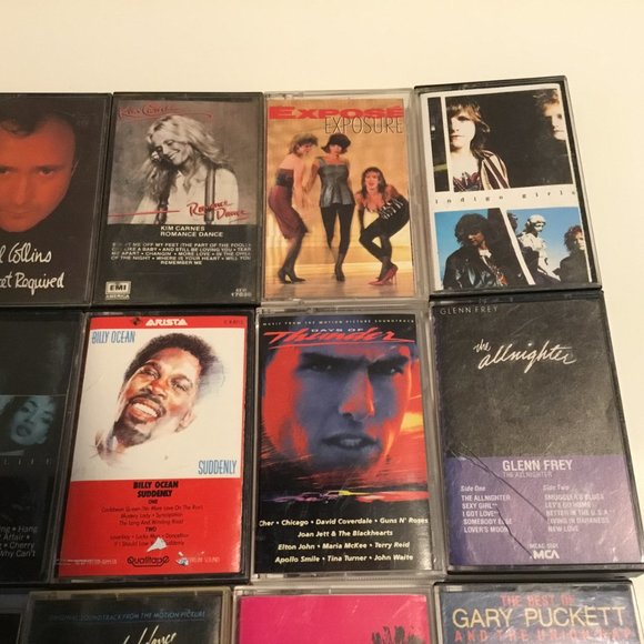 70's And 80's Rock Cassette Tape Lot Of 18: Phil Colins, Sade, Rod Stewart, MORE - Picture 3 of 6